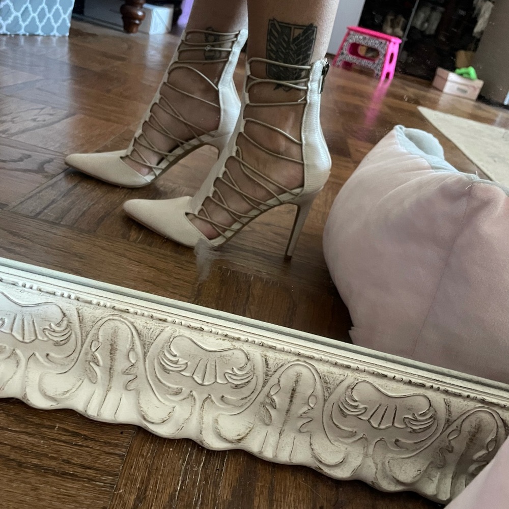 🌟 4 for $20 Nude Strappy Heels